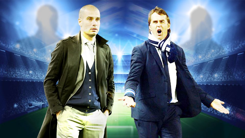 Pep Guardiola vs Julen Lopetegui Copyright: &copy; Grafis: Eli Suhaeli/INDOSPORT/GETTY IMAGES